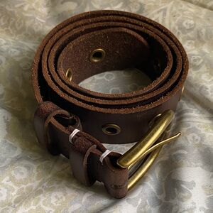 FRYE Leather Infinity Belt NWOT